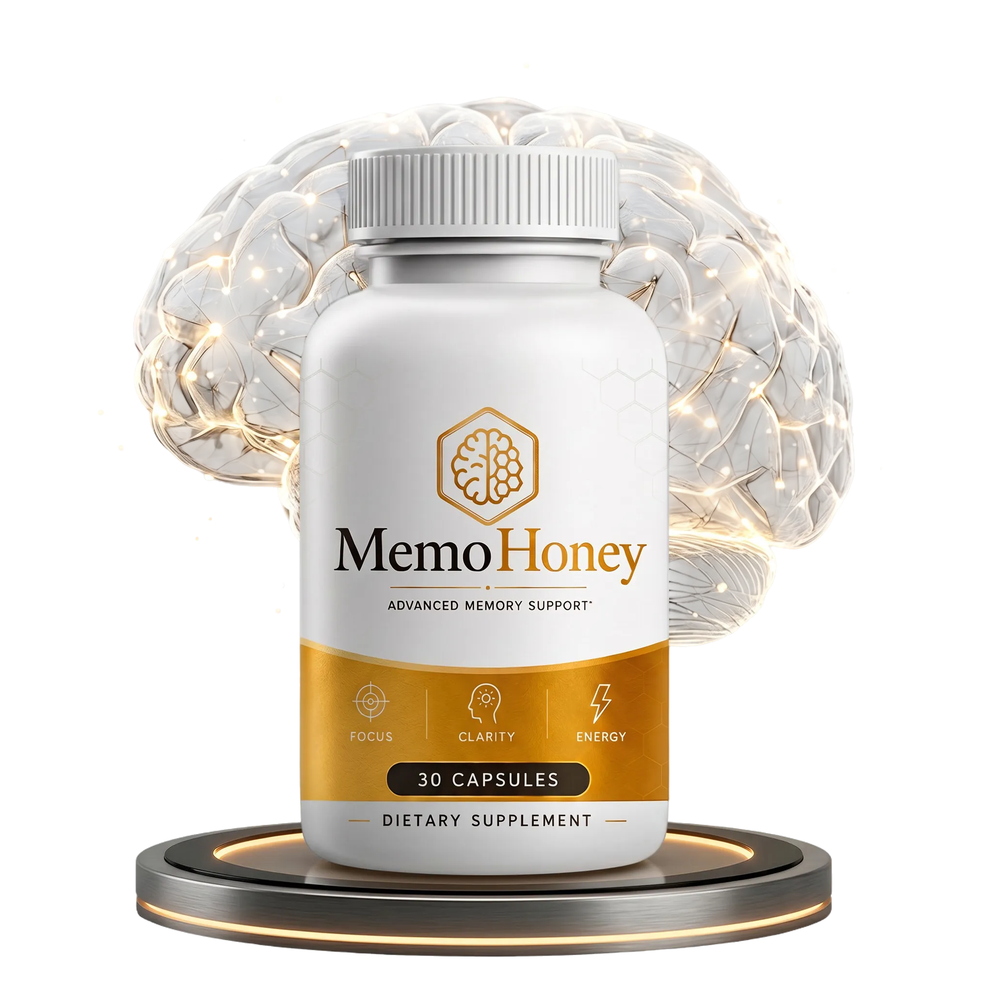 MemoHoney supplement bottles